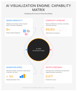 AI-generated infographic example showing data visualization and chart creation capabilities