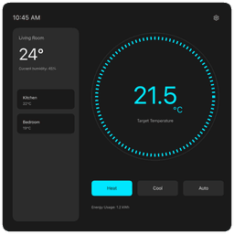 AI-powered UI design example showing modern interface design and user experience creation
